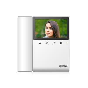 CDV-43K2 biały - wersja 230Vac - wideofon 4,3", CVBS, z aparatem słuchowym, 2 wejścia
