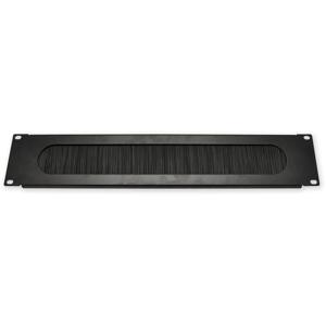 CM.BR00.02U - Panel przelotowy 19" ze szczotką, 2U