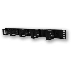 CM.VP00.5PO - Listwa mocująca 19", 1U, 5 x oczko plastikowe