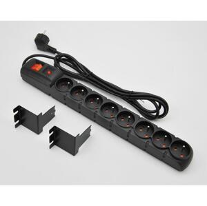 CSRAB-RPX2 - 19" np panel, 1U, 8 x 230 V, ochrona przeciwprzepięciowa