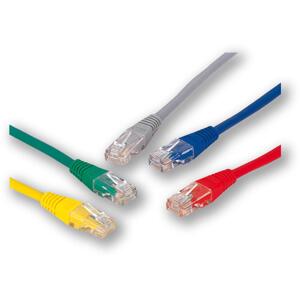 PC-200 C5E UTP / 0.5M - czerwony - kabel krosowy