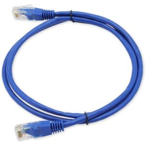 PC-200 C5E UTP / 0.5M - niebieski - kabel krosowy