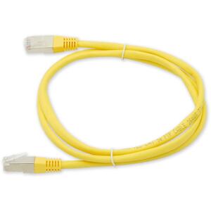 PC-401 C5E FTP / 1M - żółty - kabel krosowy