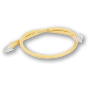 PC-601 C6 UTP/1M - żółty - kabel krosowy