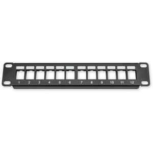 PP-109 12P pusty - patch panel 10" 1U, 12 pozycji, nie zamontowany