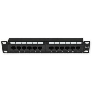 PP-111 12P/C6 - Patch panel 10" 1U, 12 portów C6