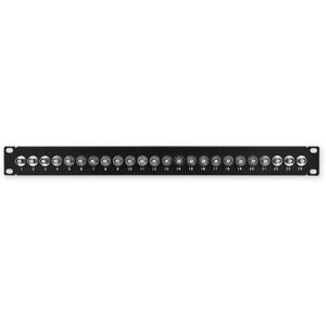 PP-144 24P/BNC - czarny - patch panel 19" 1U, 24 porty BNC