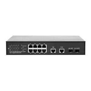 RX-PSE1012GS - Switch 10/8 PoE, 8x PoE 100Mbit, 2x uplink Gb_2x SFP, 112 W