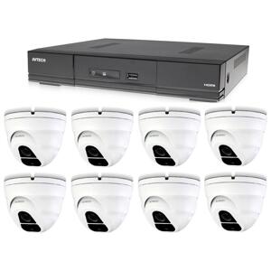 Zestaw kamer 1x AVTECH DVR DGD1009AV i 8x 5MPX Kamera kopułkowa AVTECH DGC5205TSE + 4x zasilacz!