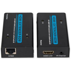 RX-505A - Przedłużacz HDMI, 1080p, 60m, UTP kat.5e/6, aktywny.