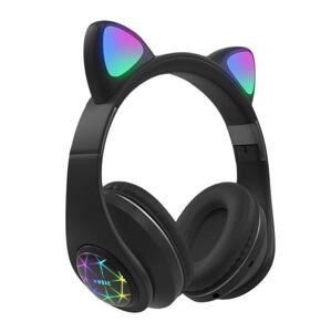 Oxe Bluetooth Bezprzewodowe słuchawki dziecięce z uszami, czarny