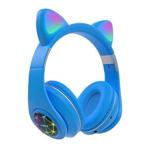 Oxe Bluetooth Bezprzewodowe słuchawki dziecięce z uszami, niebieskie