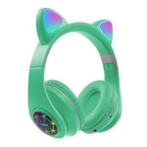 Oxe Bluetooth Bezprzewodowe słuchawki dziecięce z uszami, zielony