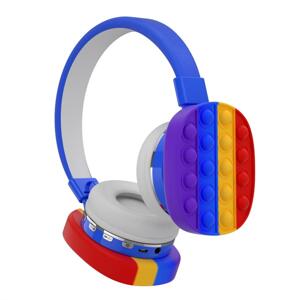 Oxe Bluetooth bezprzewodowe słuchawki dziecięce Pop It, niebieskie