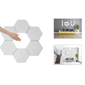 3x LED Bezprzewodowa oprawa HEXAGON na pilota