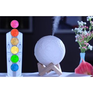 Ultradźwiękowy dyfuzor zapachowy - lampa księżycowa