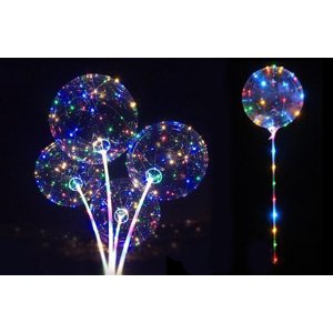Świecący balon LED z uchwytem
