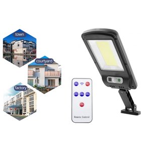 Lampa solarna z pilotem COB LED 36W z czujnikiem ruchu