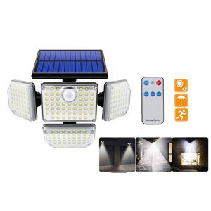 Oświetlenie solarne 181 LED, 9W z czujnikiem ruchu