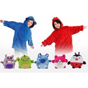 Dziecięca bluza z kapturem 3 w 1 - Bluza z poduszką - Bluza z kapturem, poduszka i zabawka