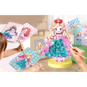 Kreatywny zestaw kreacji z kolorowych tkanin - Puzzle Toys
