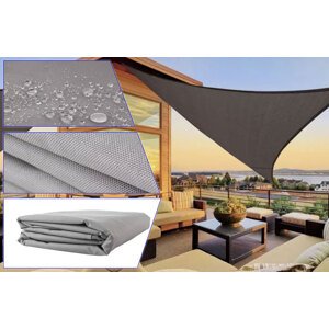 Trójkątny parasol przeciwsłoneczny 3 x 3 x 3 m – Szary
