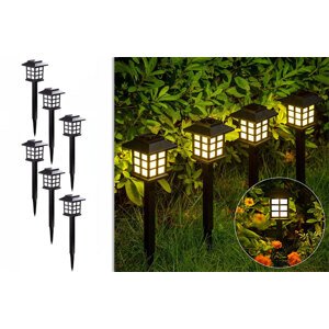Lampy ogrodowe solarne – Latarenki - zestaw 6 sztuk