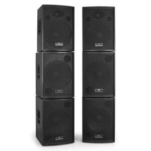 Malone Zestaw kolumn aktywnych, 6 sztuk, 4 x subwoofer, 2 x satelita