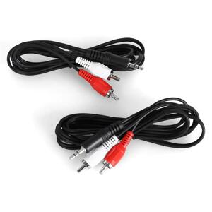 Auna Kabel Cinch (RCA) - Jack 3,5 mm, zestaw, 2 x 2 m