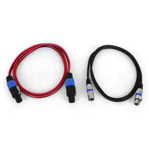 Malone Zestaw kabli, 1 x kabel XLR, 1 x kabel PA