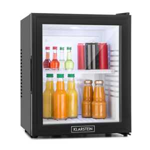 Klarstein MKS-13, mini lodówka, 30 l, klasa energetyczna F, szkło, czarna