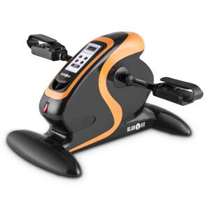 KLARFIT Cycloony Mini Bike, trenażer ruchu, silnik, 120 kg, zdalne sterowanie, czarny/pomarańczowy