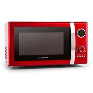 Klarstein Fine Dinesty, kuchenka mikrofalowa z grillem, 800/1000 W, 23 l, styl retro, 12 programów