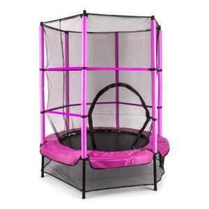 KLARFIT Rocketkid trampolina Ø140cm siatka zabezpieczająca zawieszenie Bungee od 3 roku życia