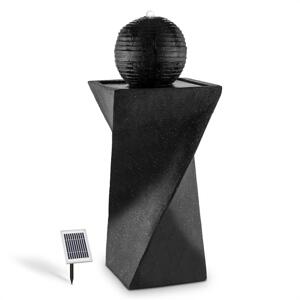 Blumfeldt Schönbrunn, fontanna solarna, sferyczna, LED, 20 l/h, bazalt
