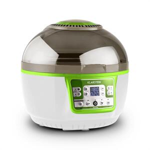 Klarstein VitAir Turbo, frytkownica beztłuszczowa, 1400 W, 9 l, grill, pieczenie, kolor biało-zielony