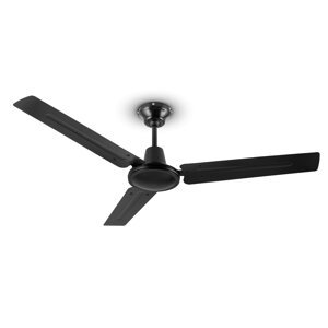 Klarstein Spin Doctor, wentylator sufitowy, 55 W, 122 cm, 3 łopatki, stal nierdzewna, czarny