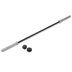 KLARFIT Klarbar, gryf prosty, zaciski zatrzaskowe, 220 cm, 20 kg, srebrny