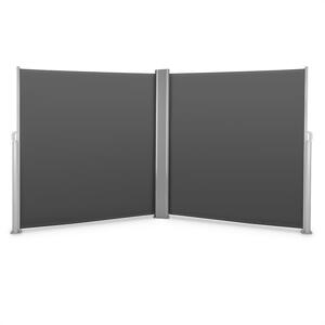 Blumfeldt Bari Doppio 620, podwójna markiza boczna, 6 x 2,0 m, alu miniu m, antracytowa