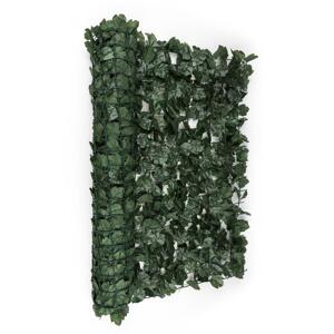Blumfeldt Fency Dark Ivy, osłona balkonowa, osłona przed wiatrem, 300 x 100 cm, bluszcz ciemnozielony