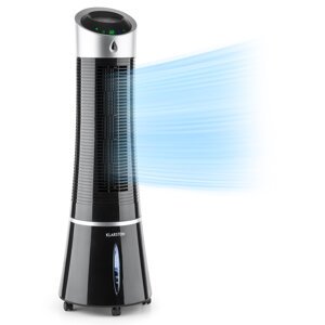Klarstein Skyscraper Ice, klimator 4 w 1, wentylator, oczyszczacz powietrza, nawilżacz powietrza, 210 m³/h, 30 W, oscylacja, przenośny, pilot