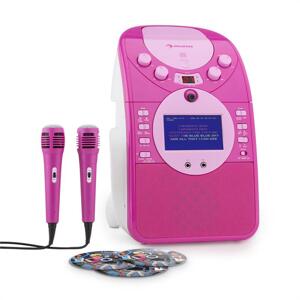 Auna ScreenStar Zestaw karaoke Kamera CD USB SD MP3 z 2 x mikrofon 3 x CD+G
