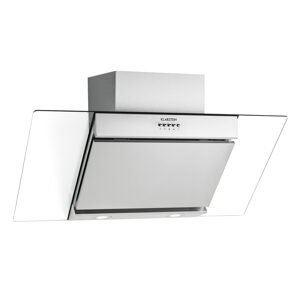 Klarstein Zola, okap kuchenny przyścienny, skośny, 90 cm, 635 m³/h, szkło, stal szlachetna