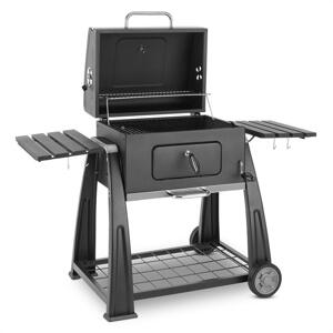 Klarstein Bigfoot, grill na węgiel grzewny, wędzarnia, BBQ, 55 x 40 cm, stal, kolor czarny