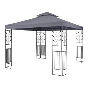 Blumfeldt Odeon Grey, pawilon ogrodowy, 3 x 3 m, stal/poliester, kolor ciemnoszary