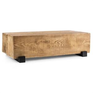 Blumfeldt Blockhouse Lounge, drewniany stół ogrodowy w kształcie belki, Timber-Table, 120 x 30 x 60 cm
