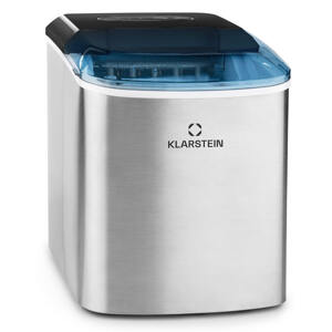 Klarstein On-The-Rock kostkarka do lodu LED | 12kg /24 godz. | 2.1l | stal nierdzewna czarna