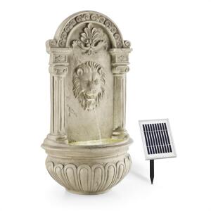 Blumfeldt Löwenstein, fontanna ścienna, ogrodowa, panel słoneczny, 2 W, LED, polyresin, wygląd kamienia