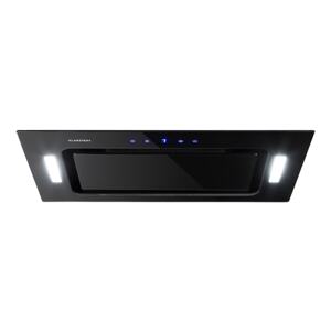 Klarstein Hektor, okap kuchenny, okap, 52 cm, 530 m³/h, LED, panel dotykowy, timer, szkło