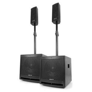 Vonyx Vx1000BT, zestaw kolumn aktywnych 2.2, 1000 W, 10" subwoofer